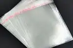 saco plástico com adesivo