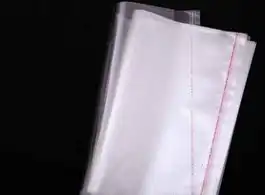 Envelope de saco transparente com adesivo