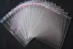 envelope de saco transparente com adesivo