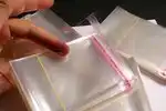 saco adesivo plástico