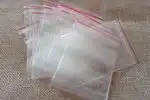 sacola plástica com zíper