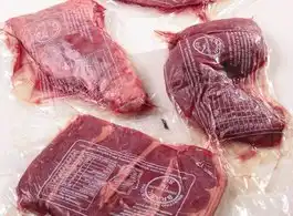 Embalagem a vácuo para carne