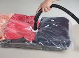 Embalagem a vácuo para roupas