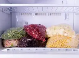 Embalagem para congelar alimentos