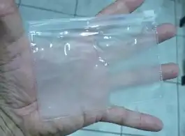 Embalagem plástica zipada