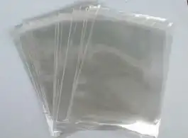 Envelope de saco transparente com aba adesiva