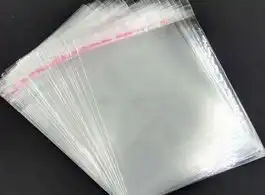 Envelope de saco transparente com adesivo