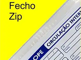 Envelope vai e vem com fecho zip