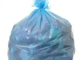 Saco de lixo azul