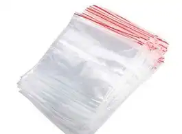 Saco em Plástico Transparentes com Fecho Zip