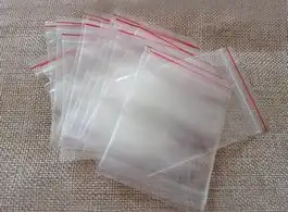 Saco Feito de Plástico Transparentes com Fecho Zip