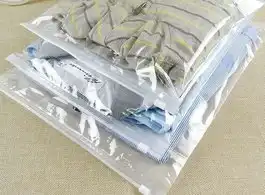 Saco para Roupas Zip Lock de Plástico