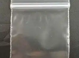 saco plástico transparente fecho zip