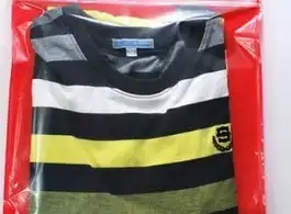 saco plástico transparente para camisetas