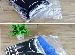 Saco Plástico Zip para Roupas