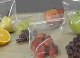 Saco Plásticos Ziplock de Alimentos