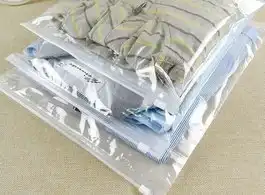 Saco Plásticos Ziplock de Roupas