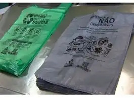 Sacolas plásticas biodegradáveis