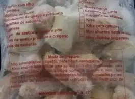 Sacos para salgados congelados