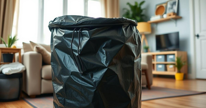 Saco de lixo grande é a solução ideal para manter sua casa organizada e livre de resíduos