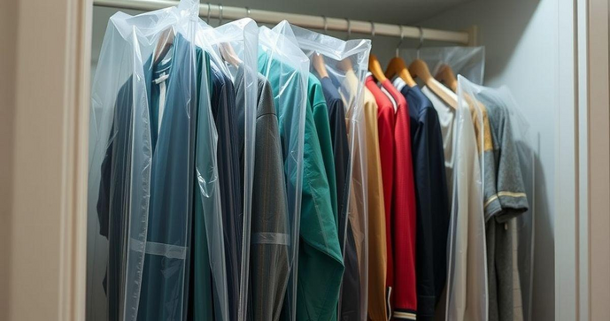 Saco plástico para roupas é a solução ideal para organização e proteção